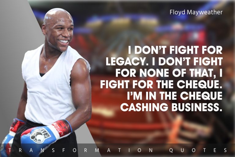 10 Floyd Mayweather Quotes That Will Inspire You | TransformationQuotes